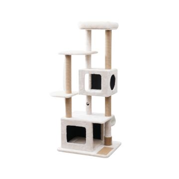 Catry Cat Tower With Scratcher - 60L x 49W x 141H cm