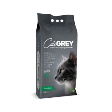CatsGrey Premium Clumping Sensitive Cat Litter - 10 Kg