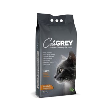 CatsGrey Premium Clumping Vanilla and Tangerine Scented Cat Litter