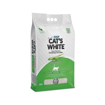 Cats White Clumping Aloe Vera Scented Cat Litter - 10 liters