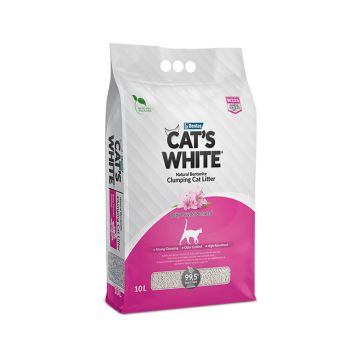 Cats White Clumping Baby Powder Scented Cat Litter - 10 liters