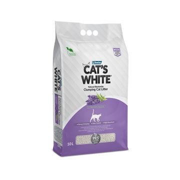 Cats White Clumping Lavender Scenter Cat Litter - 10 liters