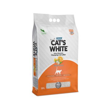 Cats White Clumping Orange Scented Cat Litter - 10 liters