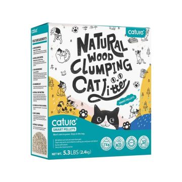 Cature Smart Pellets Natural Wood Clumping Cat Litter - 2.4 Kg