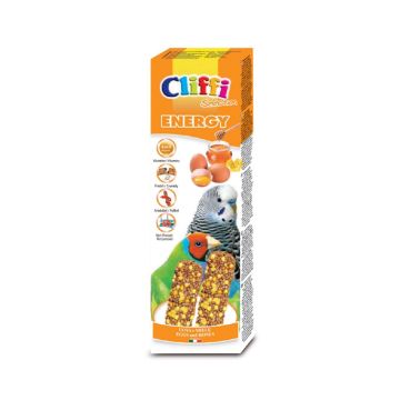 Cliffi Energy Sticks with Egg & Honey for Budgerigars and Exotic Birds, 60 g