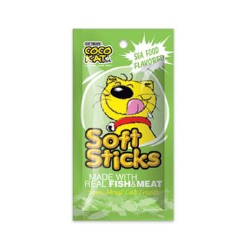 Cocokat Soft Sticks Seafood Flavored Cat Treats, 50g