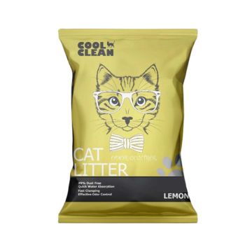 Cool Clean Clumping Cat Litter - Lemon - 10 Kg