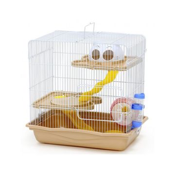 Dayang Cream Hamster Cage - 45 x 30 x 45 cm