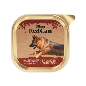 Dibaq Red Can Pate with Beef Wet Dog Food - 300 g