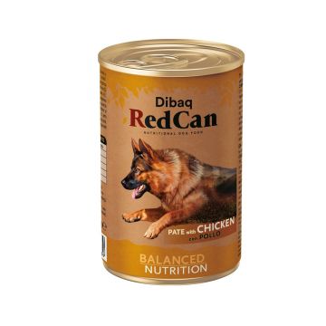 Dibaq Red Can Pate with Chicken Canned Dog Food - 400 g