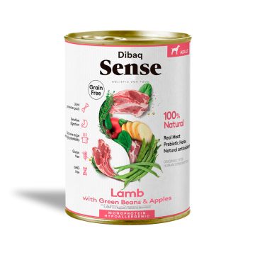 Dibaq Sense Lamb Adult Canned Dog Food - 380 g