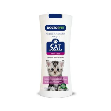 Doctor Pet Flax Seed Cat Shampoo - 400 ml