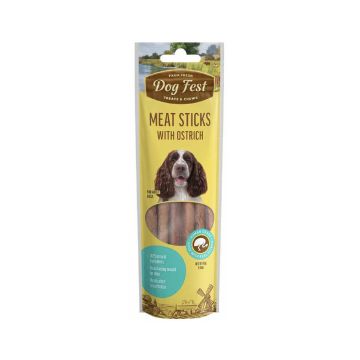Dog Fest Meat Sticks with Ostrich Dog Treats - 45g