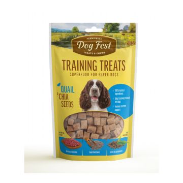 Dog Fest Training Treats Quail & Chia Seeds Dog Treats - 90 g