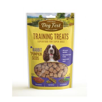 Dog Fest Training Treats Rabbit & Pumpkin Seeds Dog Treats - 90 g