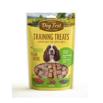Dog Fest Training Treats Turkey & Flax Seeds Dog Treats - 90 g