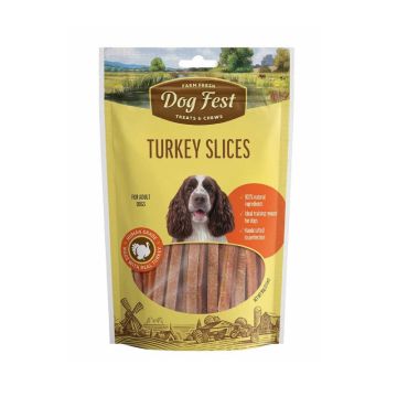 Dog Fest Turkey Slices Dog Treats - 90g