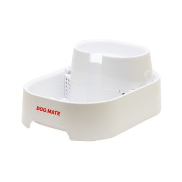 Dog Mate Two-level Large Pet Fountain - 6 Liter - White