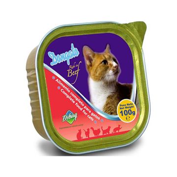 Dongato Pate Rich in Beef Wet Cat Food - 100 g