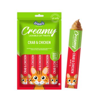 Drools Crab and Chicken Creamy Cat Treats - 75 g