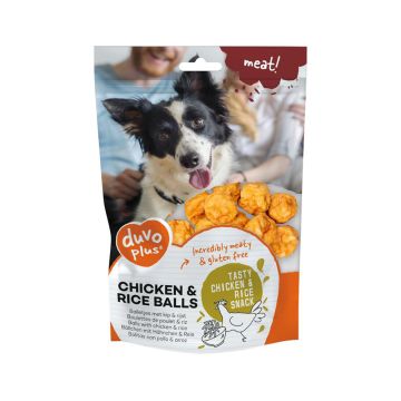 Duvo+ Meat Chicken and Rice Balls Dog Treat - 180 g