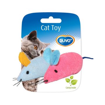 Duvo+ Mice Cat Toy - Blue/Pink - Assorted