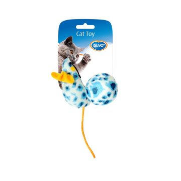 Duvo+ Mouse and Ball Leopard Print Cat Toy