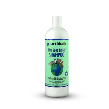 Earthbath Hotspot Relief Tea Tree Oil and Aloe Vera Pet Shampoo - 16 oz