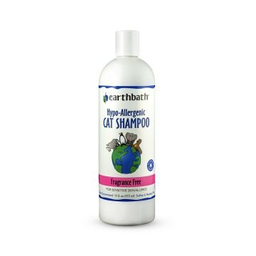 Earthbath Hypo-Allergenic Cat Shampoo Fragrance Free - 16 oz