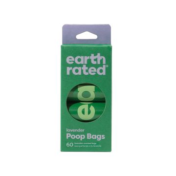 Earth Rated Dog Poop Bags Refill Rolls Lavender - 60 Bags