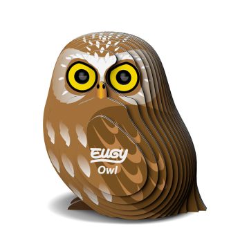 Eugy Owl 3D Puzzle Kit for Kids