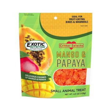 Exotic Nutrition Critter Selects Mango & Papaya Treat, 128 g