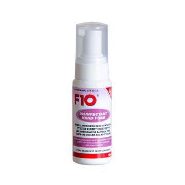F10 Disinfectant Hand Foam with Pump - 50 ml