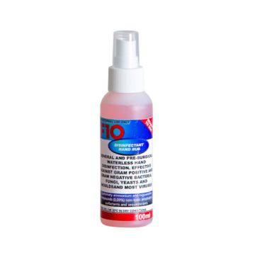 F10 Disinfectant Hand Rub with Atomizer Spray - 100 ml