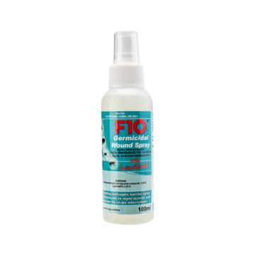 F10 Germicidal Wound Spray with Insecticide and Atomiser Spray - 100 ml
