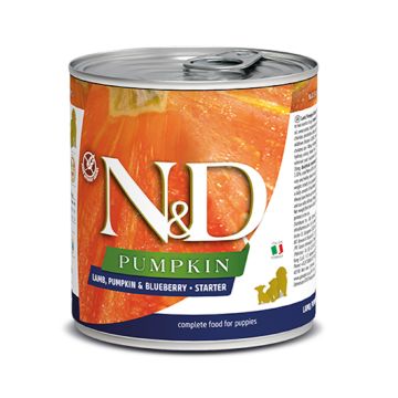 Farmina N&D Lamb Pumpkin and Blueberry Starter Canned Dog Food - 285 g - Pack of 6