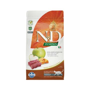 Farmina N&D Venison, Pumpkin and Apple Recipe Dry Cat Food - 1.5 Kg