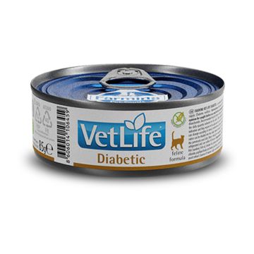 Farmina Vet Life Diabetic Wet Cat Food - 85 g - Pack of 12