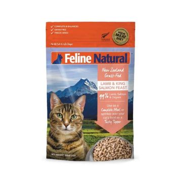 Feline Natural Freeze Lamb and King Salmon Feast Dry Cat Food