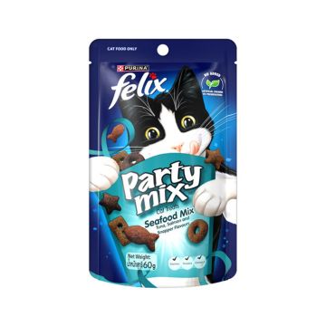 Felix Party Mix Seafood Tuna, Salmon and Snapper Cat Treats - 60 g