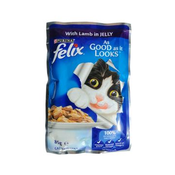 Felix Lamb In Jelly Adult Cat Food Pouch - 85 g