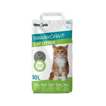 Fibrecycle BreederCelect Non-Clumping Cat Litter - 10L