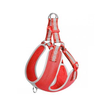 Fida Step-in Dog Harness Reflective - Red