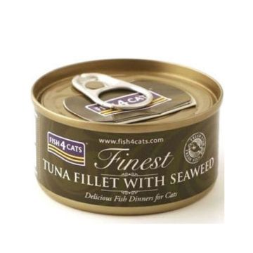 Fish4Cats Tuna Fillet with Seaweed Cat Wet Food - 70g - Pack of 10