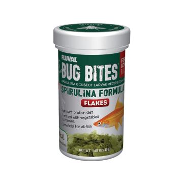 Fluval Bug Bites Spirulina Flakes - 45 g