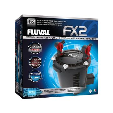 Fluval FX2 Canister External Filter, Upto 750 L