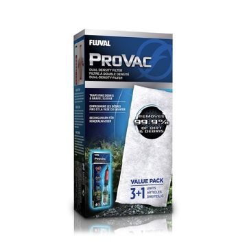 Fluval ProVac Filter Pad, 4 pack