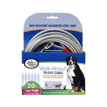 four-paws-20-feet-heavy-weight-tie-out-cable-silver