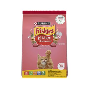 Friskies Kitten Discoveries Dry Kitten Food - 1 kg