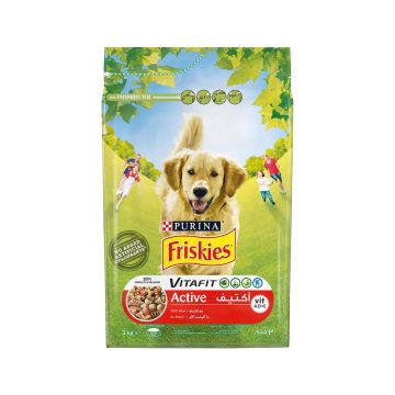 Friskies Active Dog Food with Beef - 3 Kg